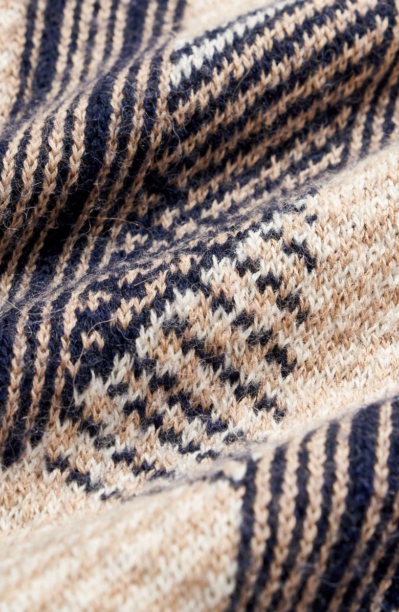 Billy Reid Abstract Jacquard Alpaca & Cotton Cardigan, Alternate, color, 