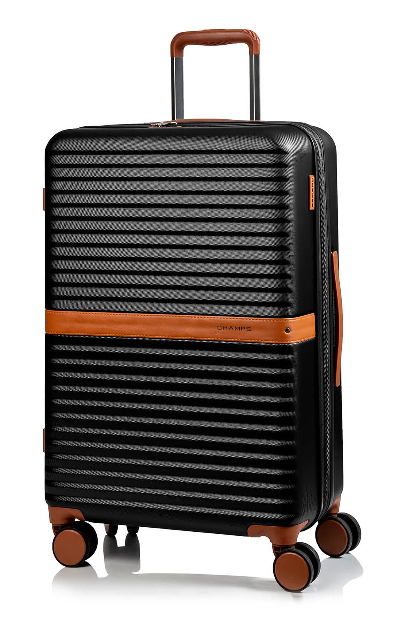 CHAMPS Vintage 24-Inch Hardside Spinner Packing Case, Alternate, color, Black