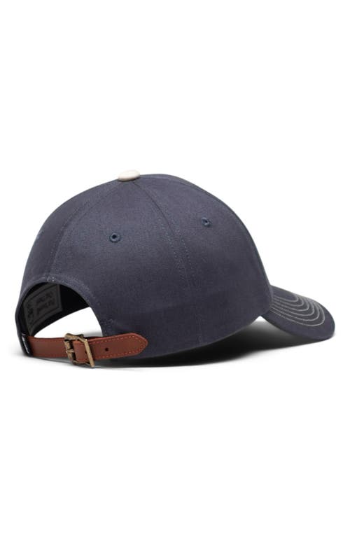 Herschel Supply Co . Sylas Premium Baseball Cap In Blue