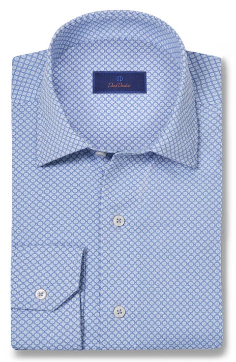 Medallion Print Performance Sport Shirt