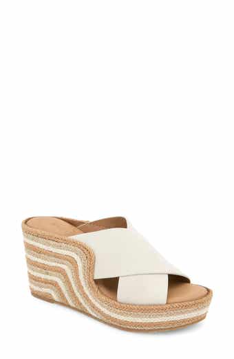 Gentle Souls Porto Espadrille Platform Wedge Slide Sandal