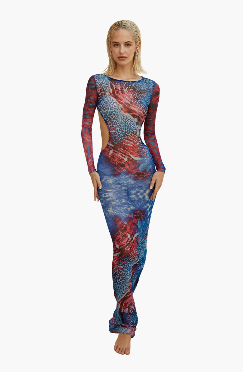 Luna B BIA Dress, Main, color, Blue Pattern