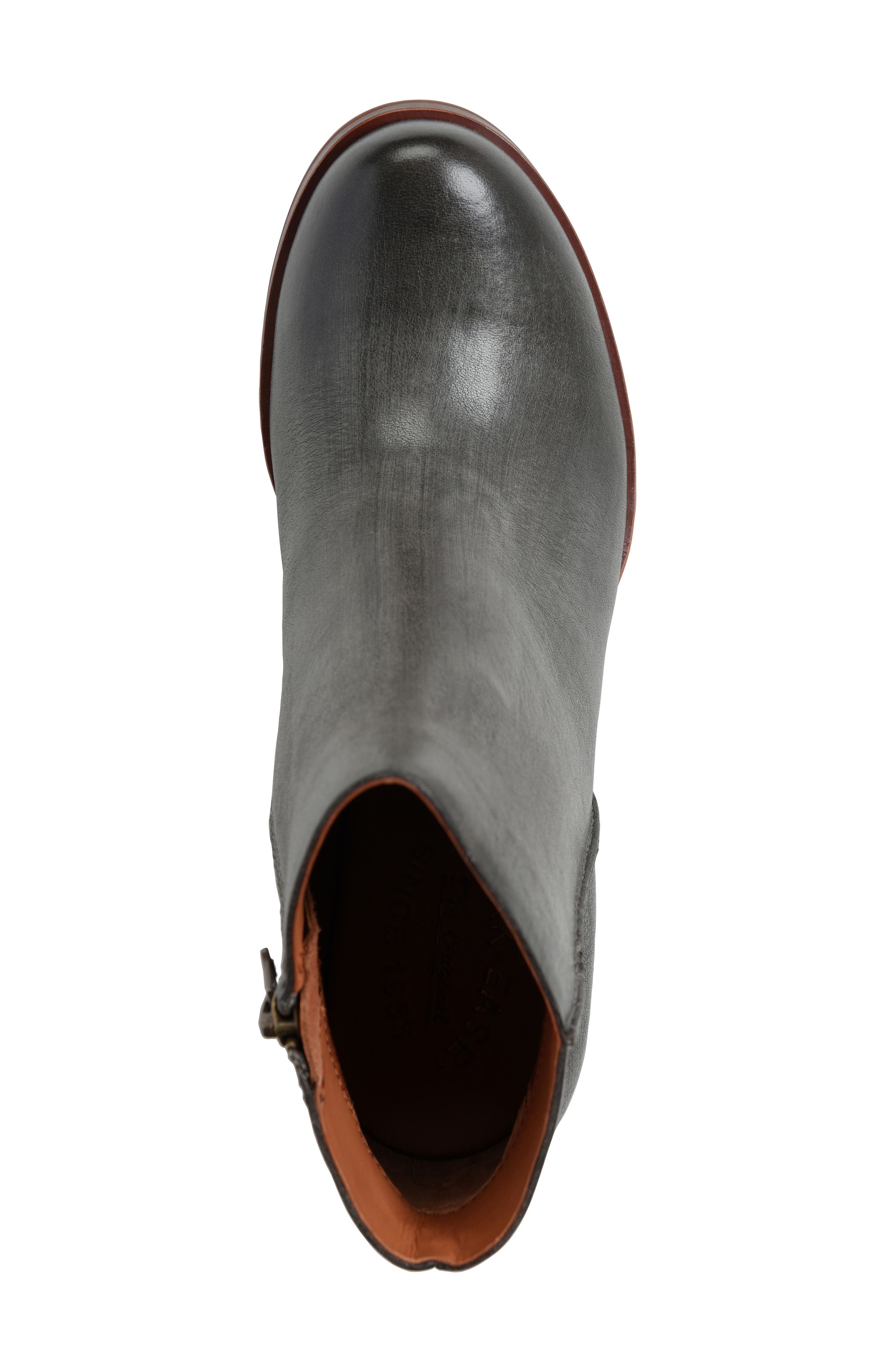 Kork-Ease<sup>®</sup> Natalya Wedge Bootie, Alternate, color, Dark Grey Leather