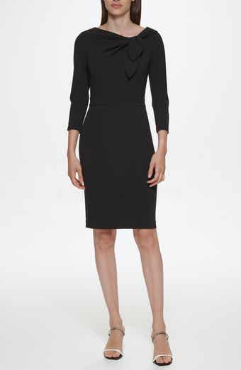 Calvin Klein Side Bow Sheath Dress