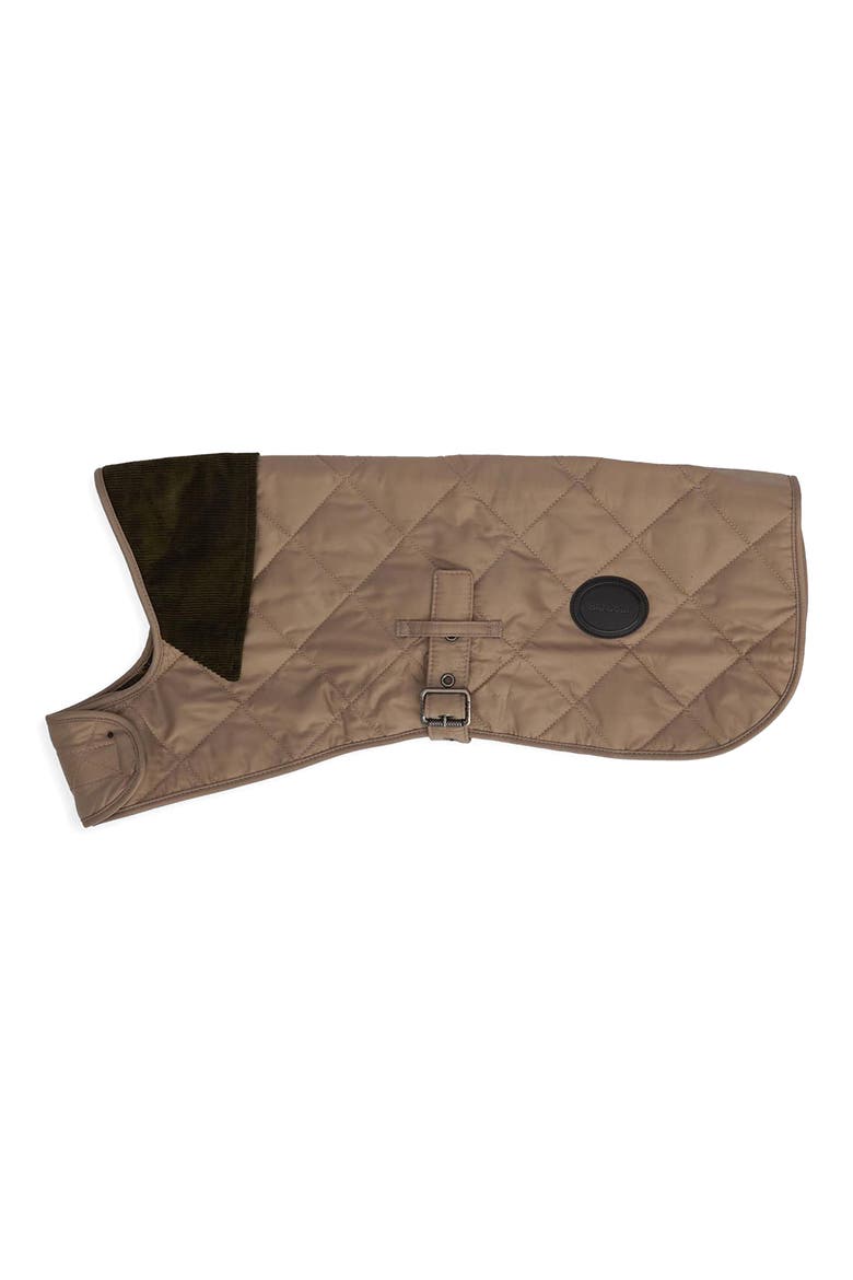 Quilted Nylon Dog Coat, Alternate, color, SAND DUNE