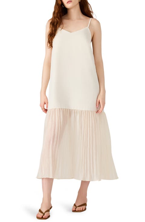 ワンピース laubeblanc Flare pleats Dress silvergray Flare pleats Dress – L'AUBE BLANC