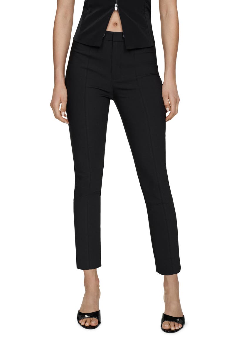 Crop Skinny Pants, Main, color, BLACK