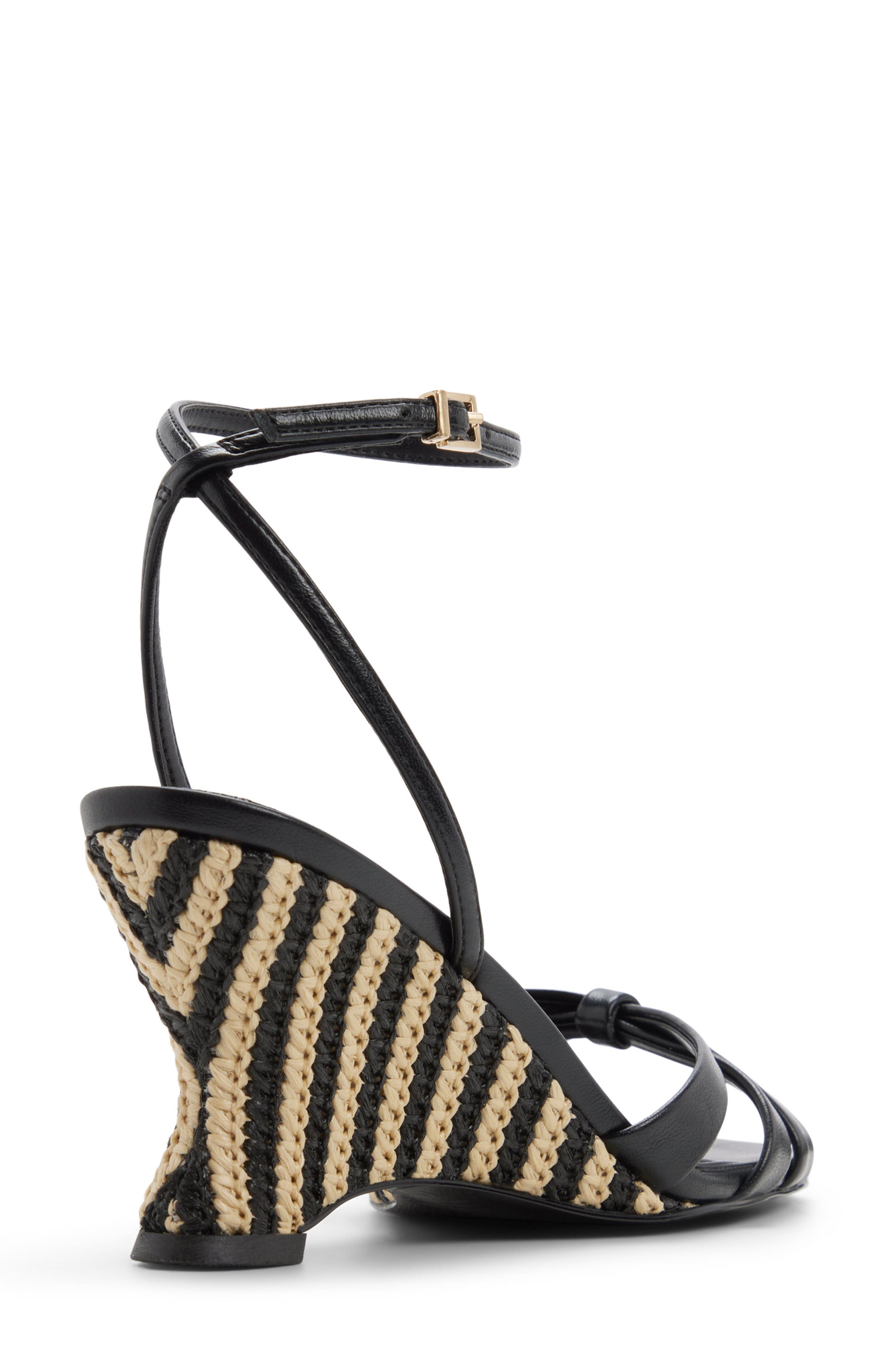 ALDO Ermanna Ankle Strap Wedge Sandal, Alternate, color, 