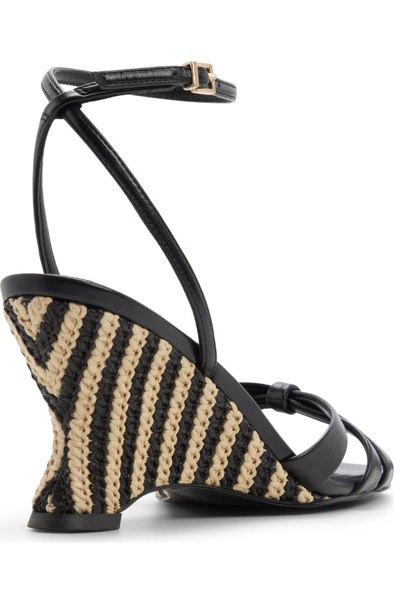 ALDO Ermanna Ankle Strap Wedge Sandal, Alternate, color,