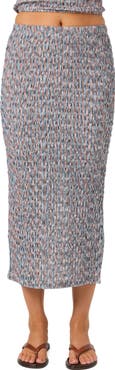 O'Neill Bailey Smocked Midi Skirt