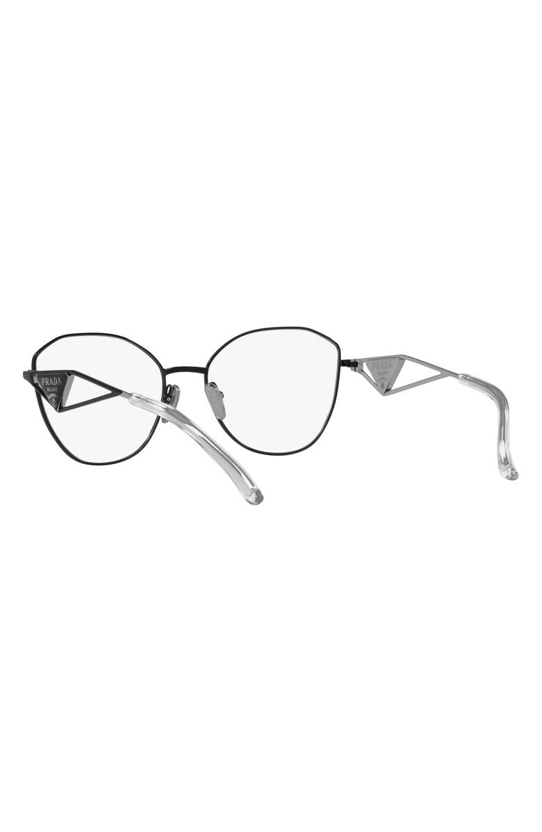 Prada 54mm Round Optical Glasses, Alternate, color, 