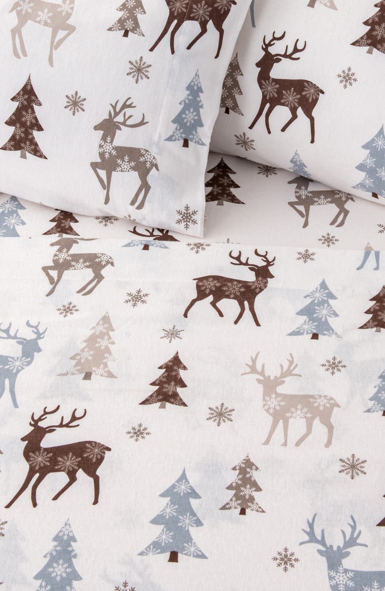 Woven & Weft Turkish Cotton Flannel Sheet Set, Alternate, color,