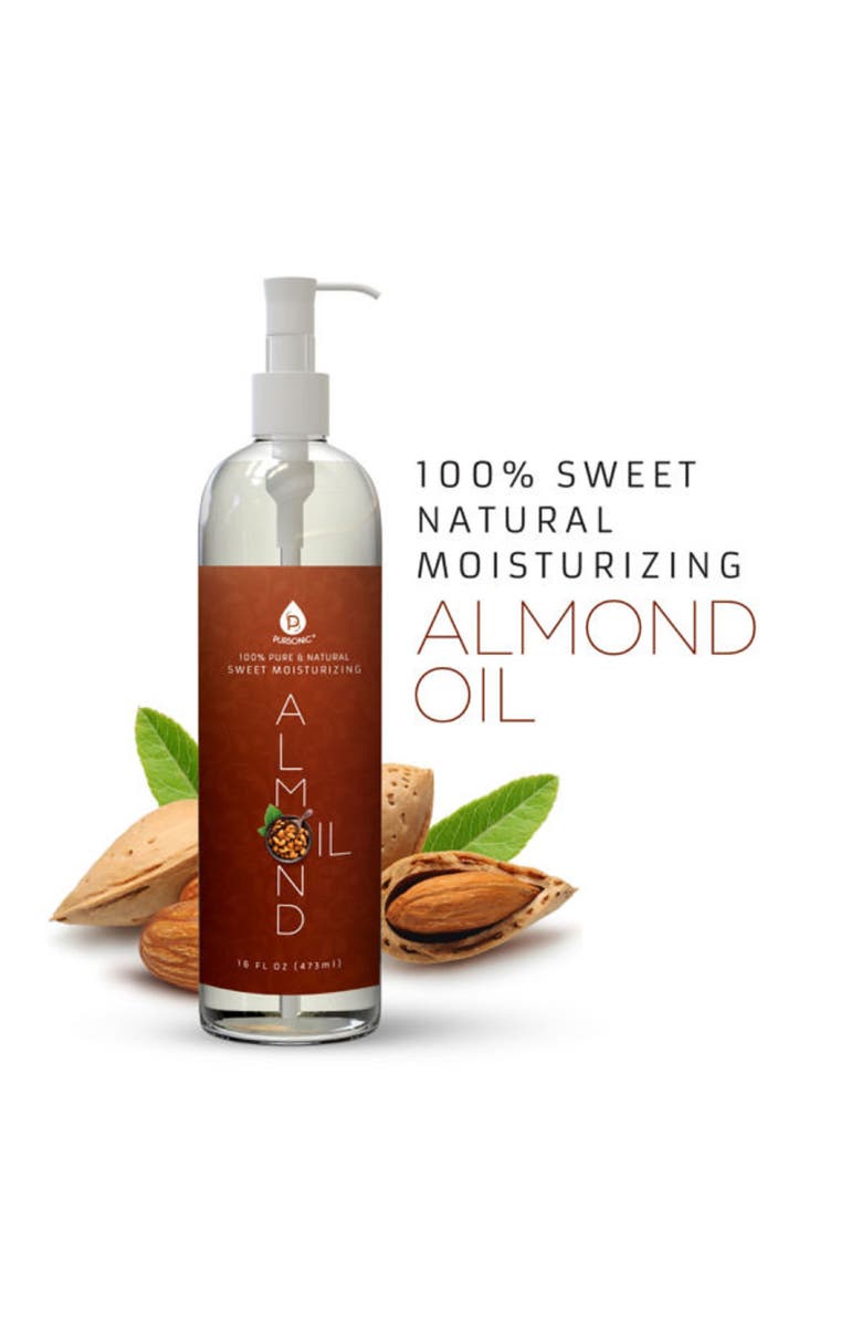 PURSONIC 100% Pure & Natural Sweet Almond Oil, Alternate, color, Multicolor
