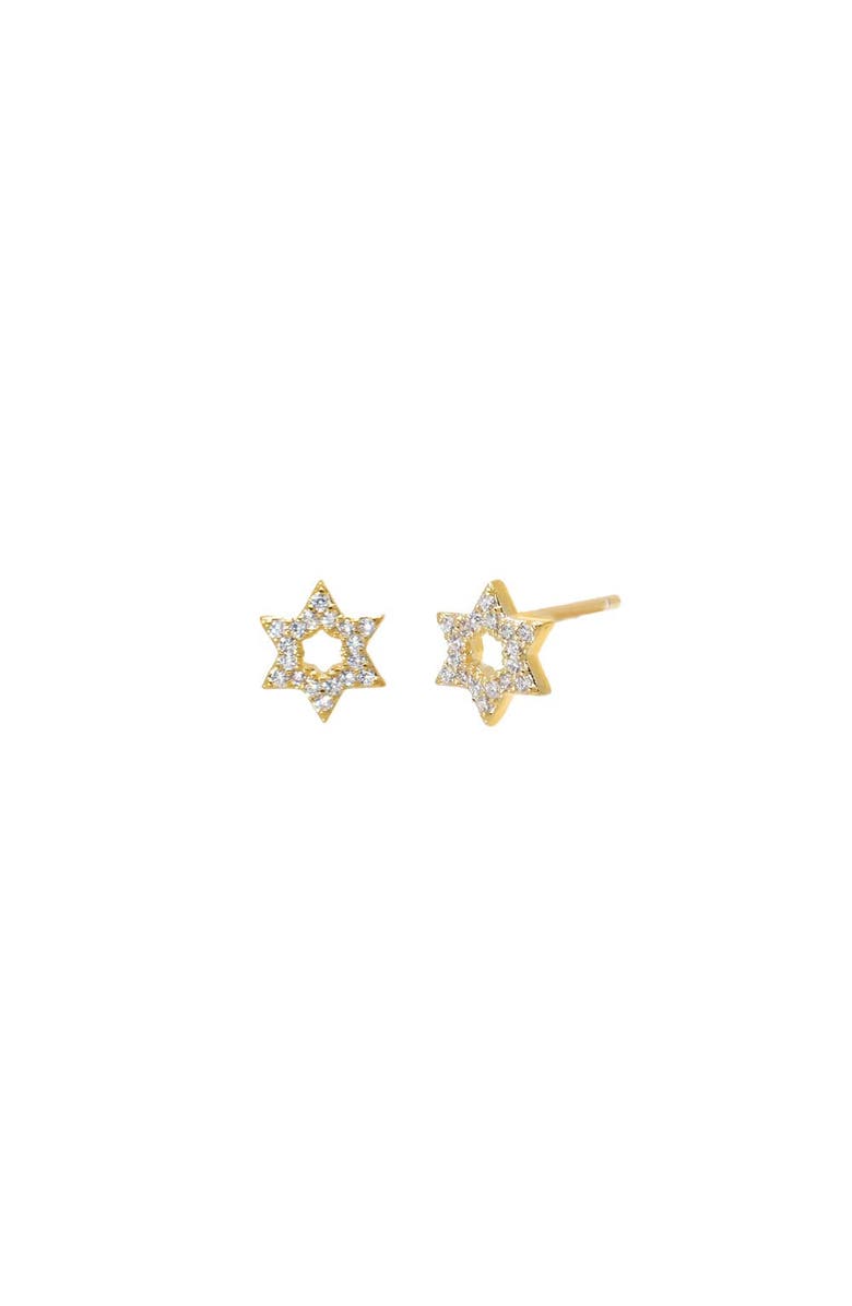 BY ADINA EDEN CZ Star of David Stud Earring, Main, color, Gold