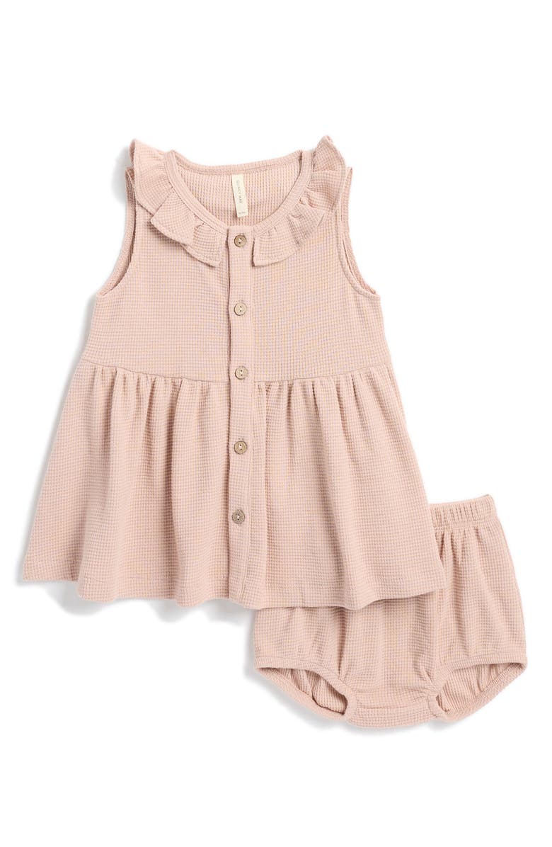 QUINCY MAE Ruffle Tank Dress & Bloomers, Main, color, 