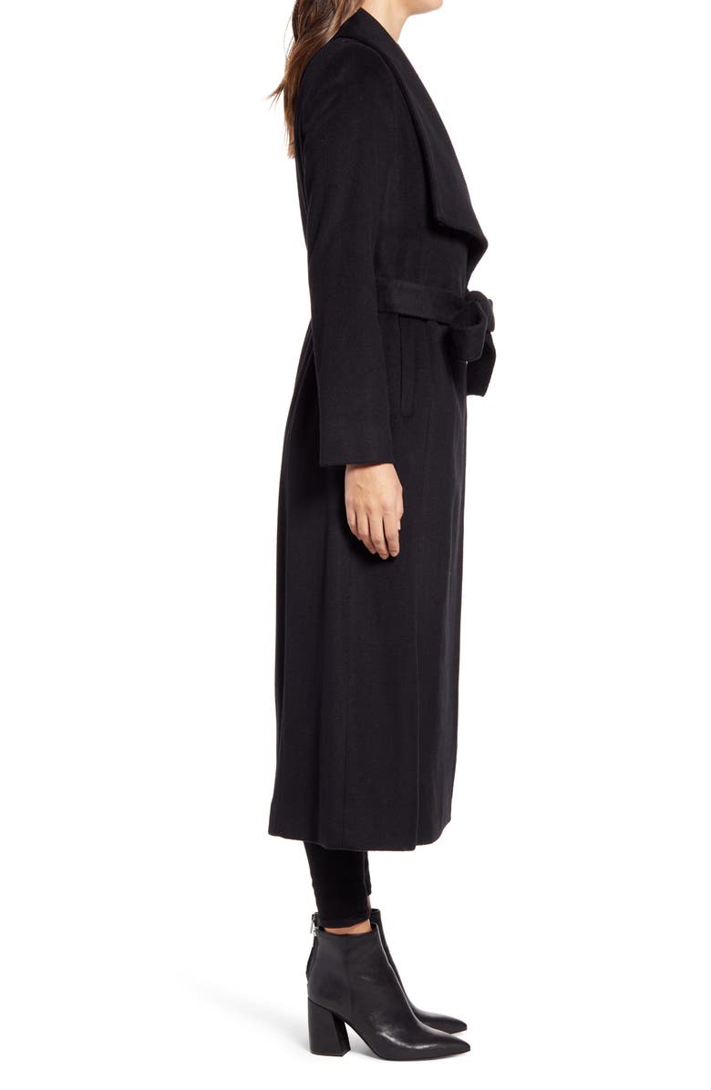 Cole Haan Signature Slick Wool Blend Wrap Coat, Alternate, color,