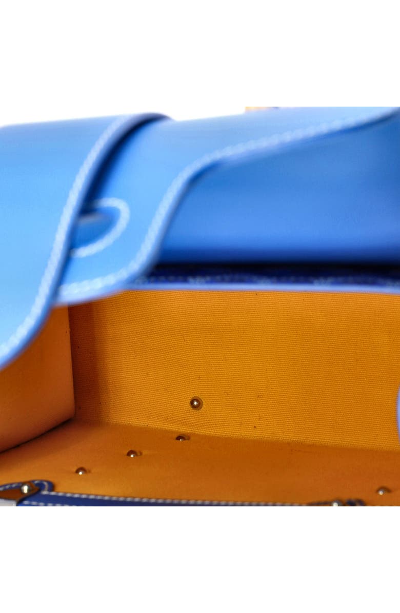 Pre-Owned Goyard Structured Saigon Top Handle Bag Coated Canvas with Leather Mini, Alternate, color,