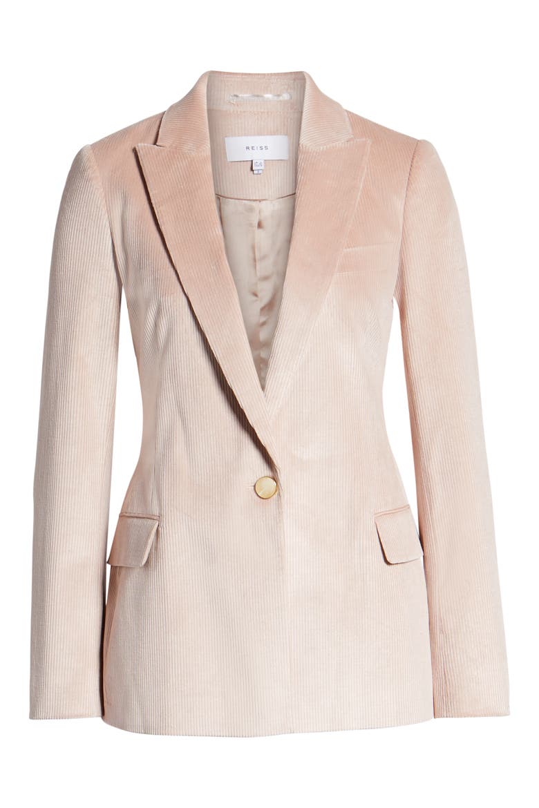 Carie Cotton Corduroy Blazer, Alternate, color, PINK