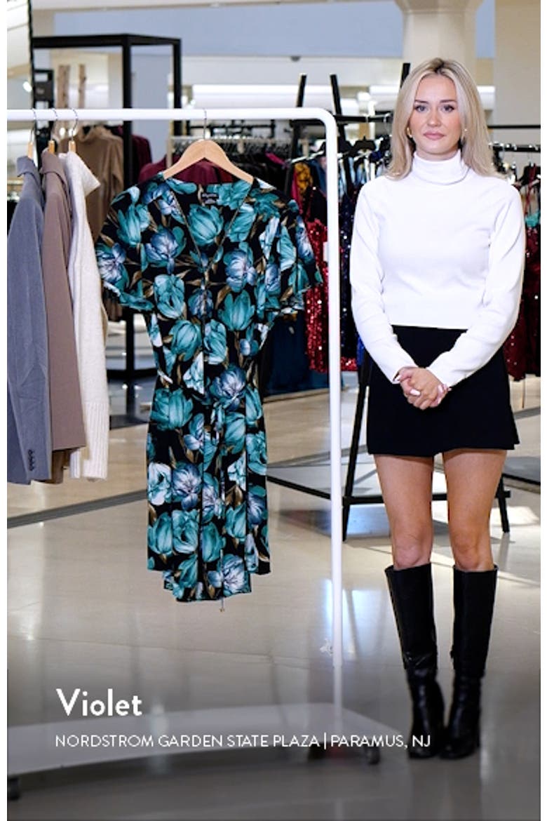 Tulip Short Sleeve Crepe Dress video