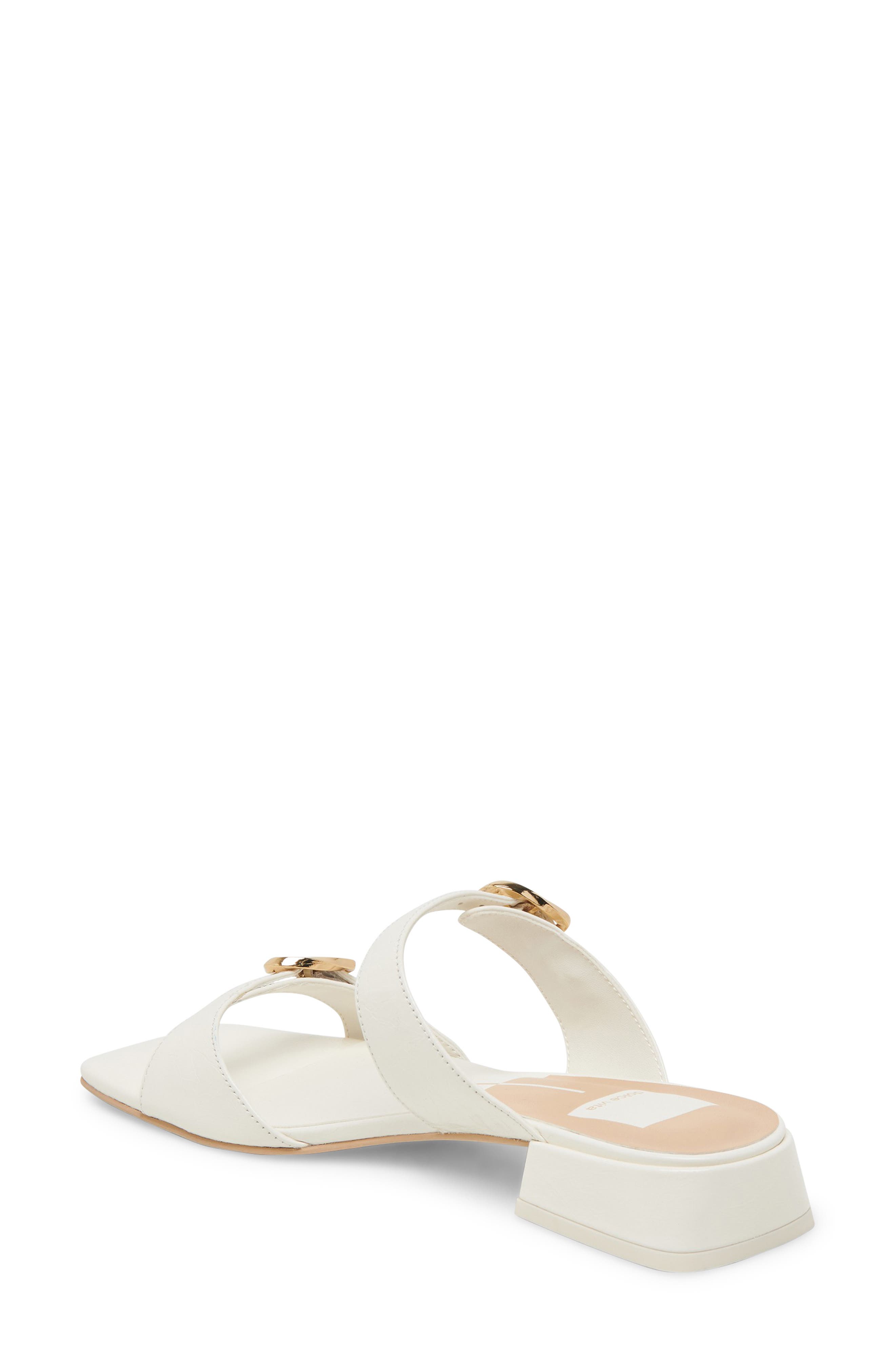 Fabola Slide Sandal, Alternate, color, WHITE CRINKLE PATENT