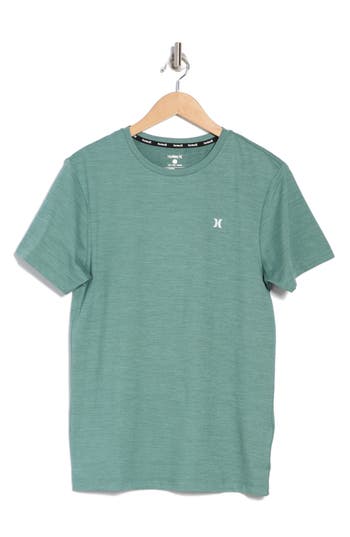 HURLEY ACTIVEWEAR HURLEY ACTIVEWEAR EXIST ICON LOGO SPACE DYE T-SHIRT 