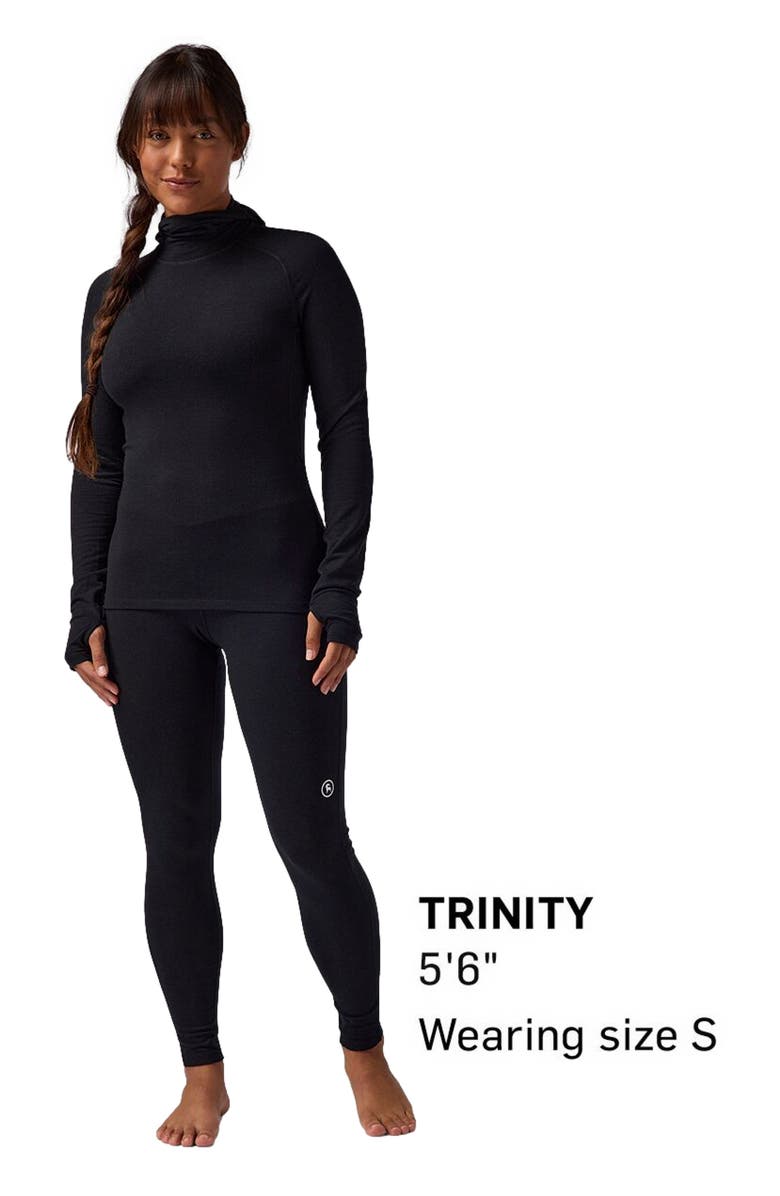Backcountry Cedars Rws Merino Lt-Wt Baselayer Balaclava Top - Women's, Alternate, color, Black