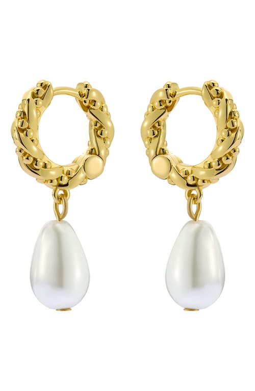 Ted Baker Tilly Twisted Faux Pearl Drop Earrings In Gold Tone Pearl