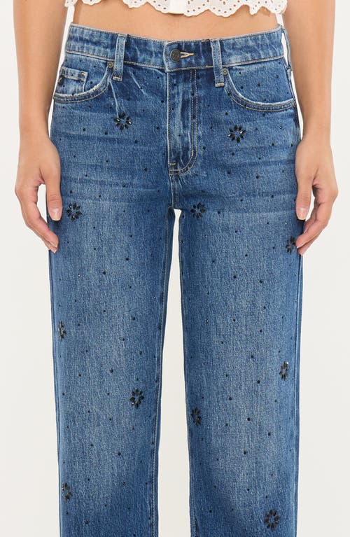 Kancan Renata High Rise Straight Jeans In Blue