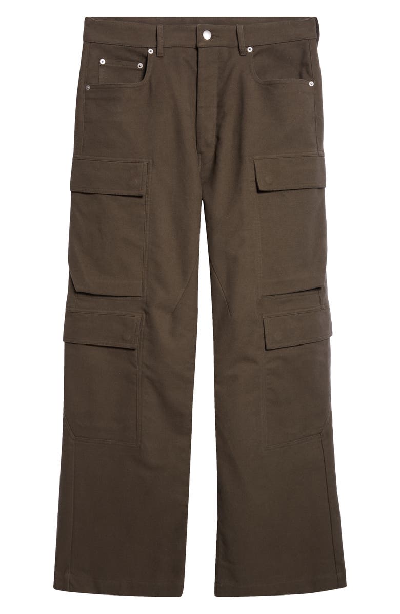 Rick Owens Wide Leg Cargo Jeans, Alternate, color, Bosco