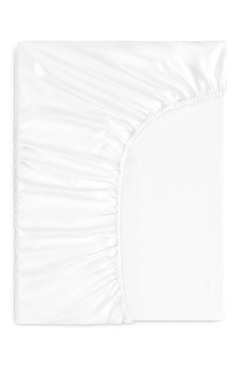 Rhapsody Fitted Sheet, Alternate, color, White