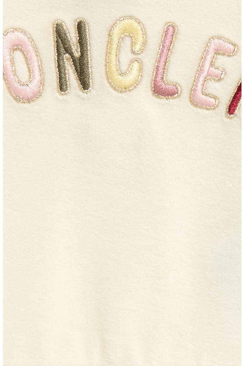 Kids' Logo Embroidered Chenille Dress, Alternate, color, WHITE