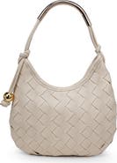 MODA LUXE Woven Faux Leather Shoulder Bag