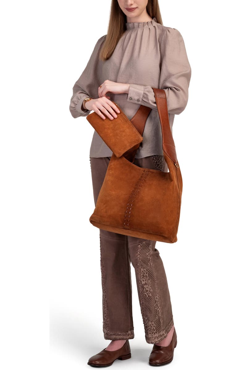 OLD TREND Hydrangea Medium Vintage Ombre Hobo Bag, Alternate, color, Cognac