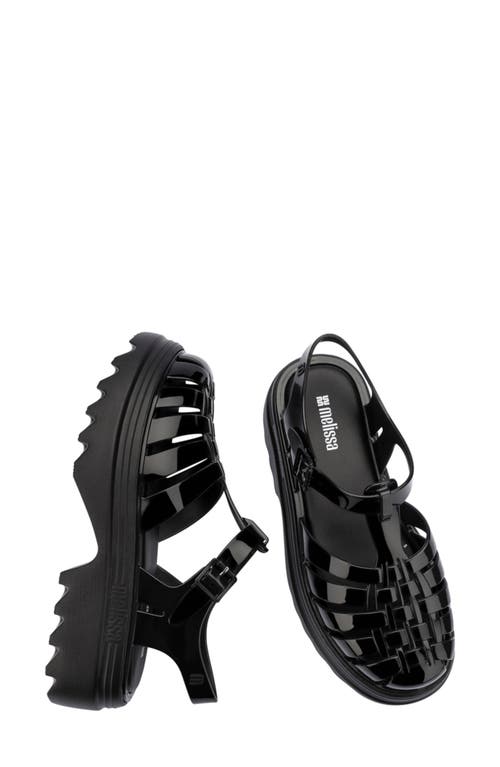 Melissa Possession Ii Fisherman-inspired Platform Sandals Women In Black