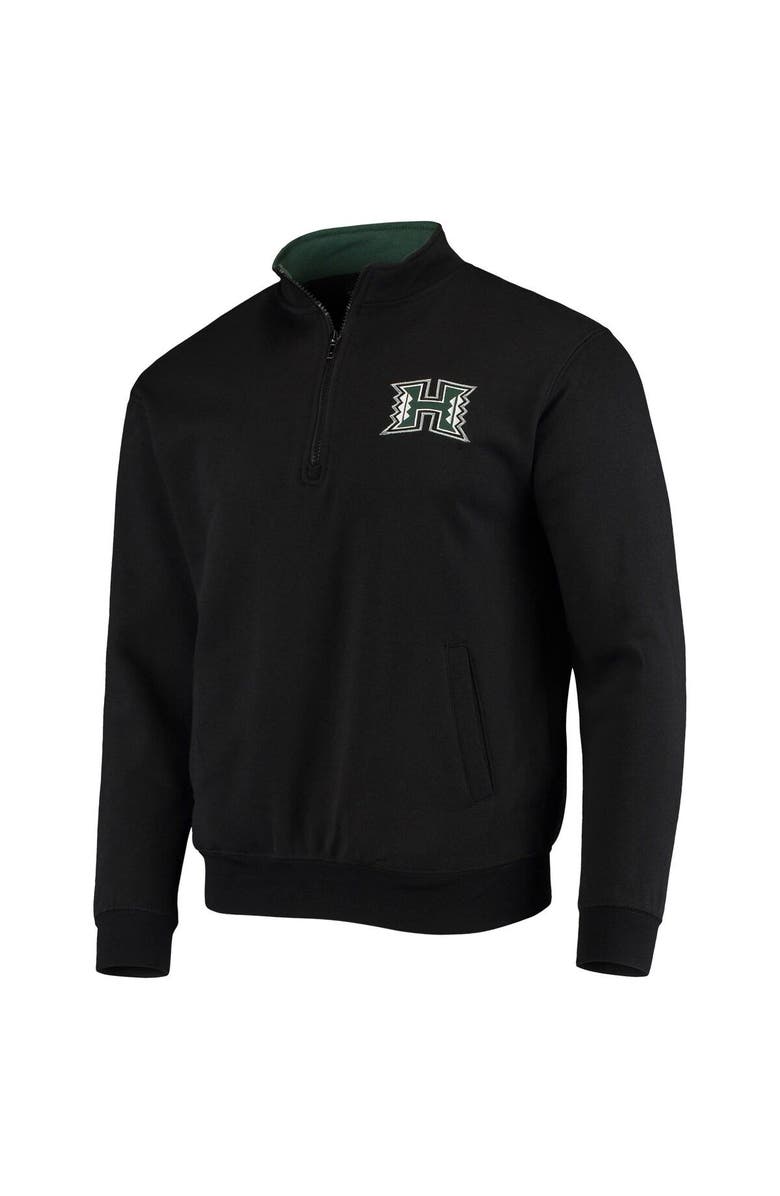 COLOSSEUM Men's Colosseum Black Hawaii Warriors Tortugas Logo Quarter-Zip Jacket, Alternate, color, 