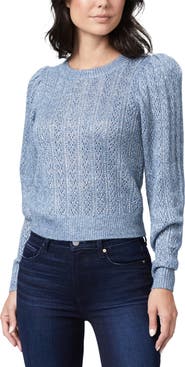 PAIGE Athena Pointelle Crewneck Sweater