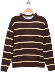DENIM AND FLOWER Striped Crewneck Sweater
