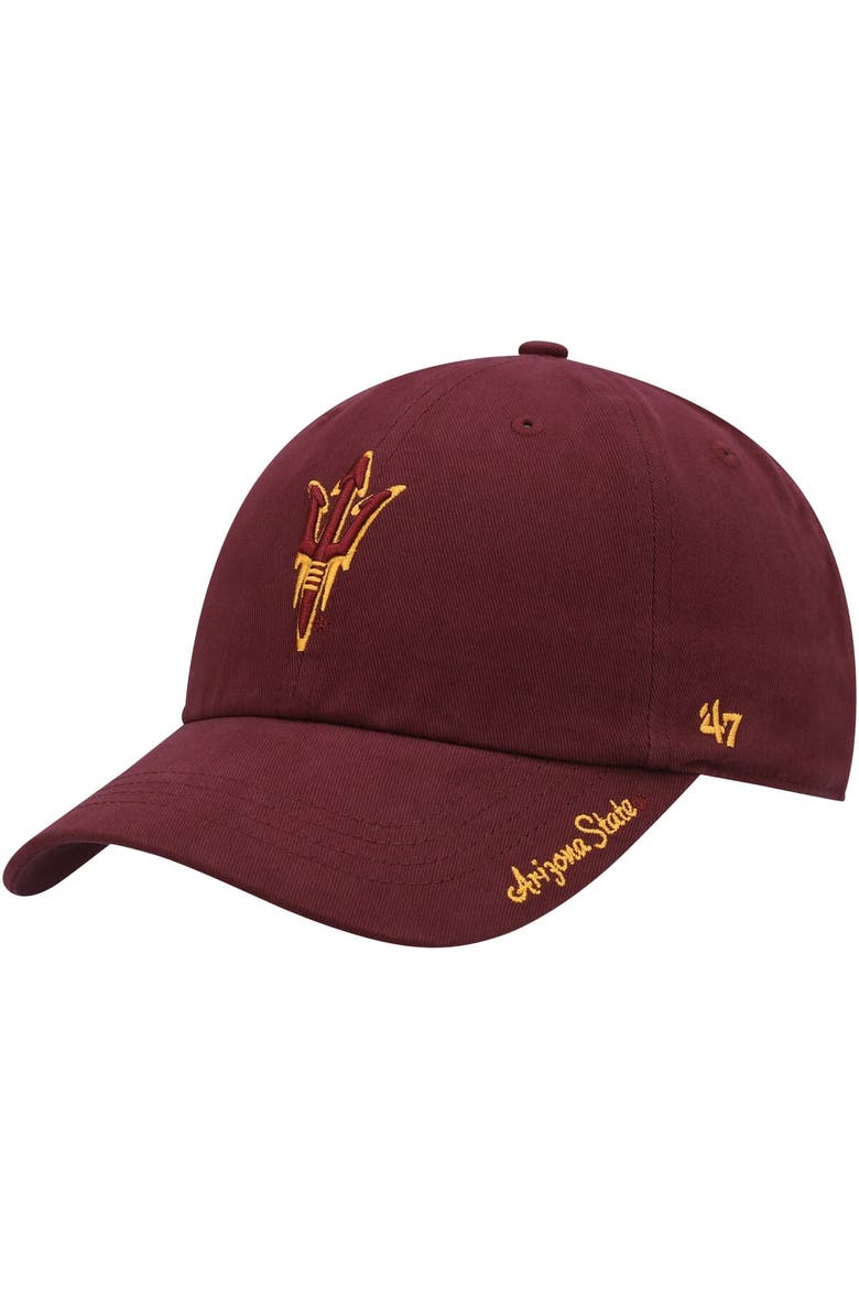 Women's '47 Maroon Arizona State Sun Devils Miata Clean Up Logo Adjustable Hat, Main, color, Maroon