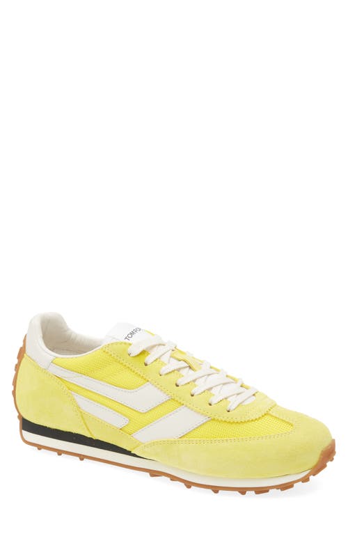 Tom Ford Mick Mixed Media Sneaker In Multi