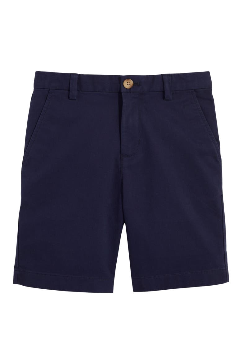 Kids' Breaker Stretch Cotton Chino Shorts, Main, color, NAUTICAL NAVY