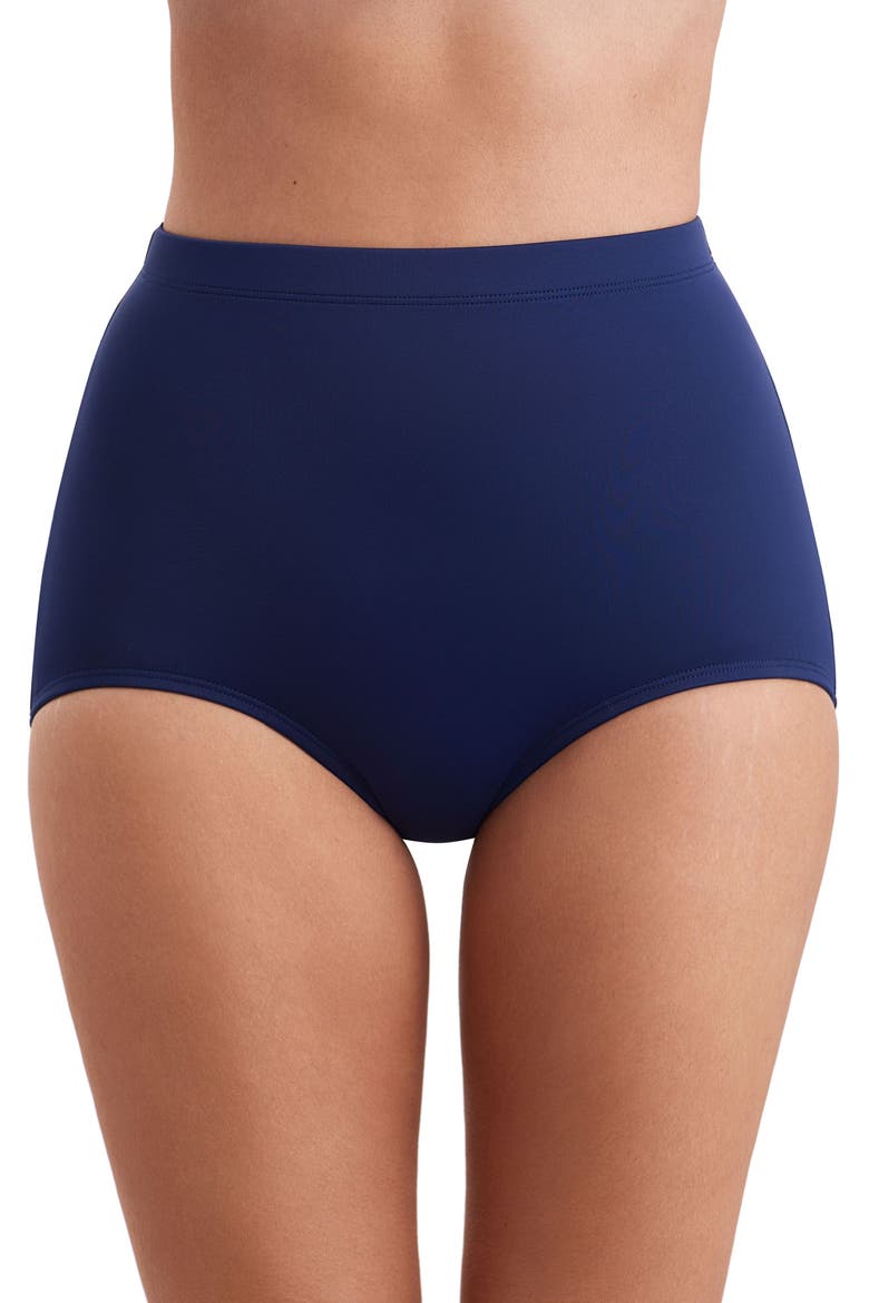 Full Hipster Brief Swimsuit Bottom, Main, color, Navy Blue