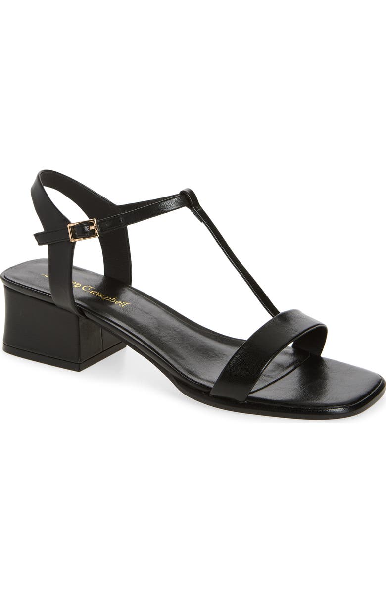 Jeffrey Campbell Austere Ankle Strap Sandal, Main, color, Black
