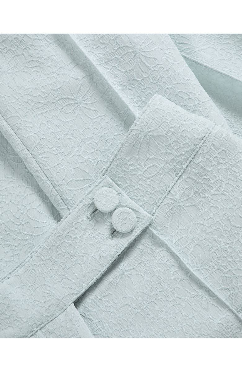 Veronica Beard Dell Pintuck Textured Crop Pants, Alternate, color, Blue Stream