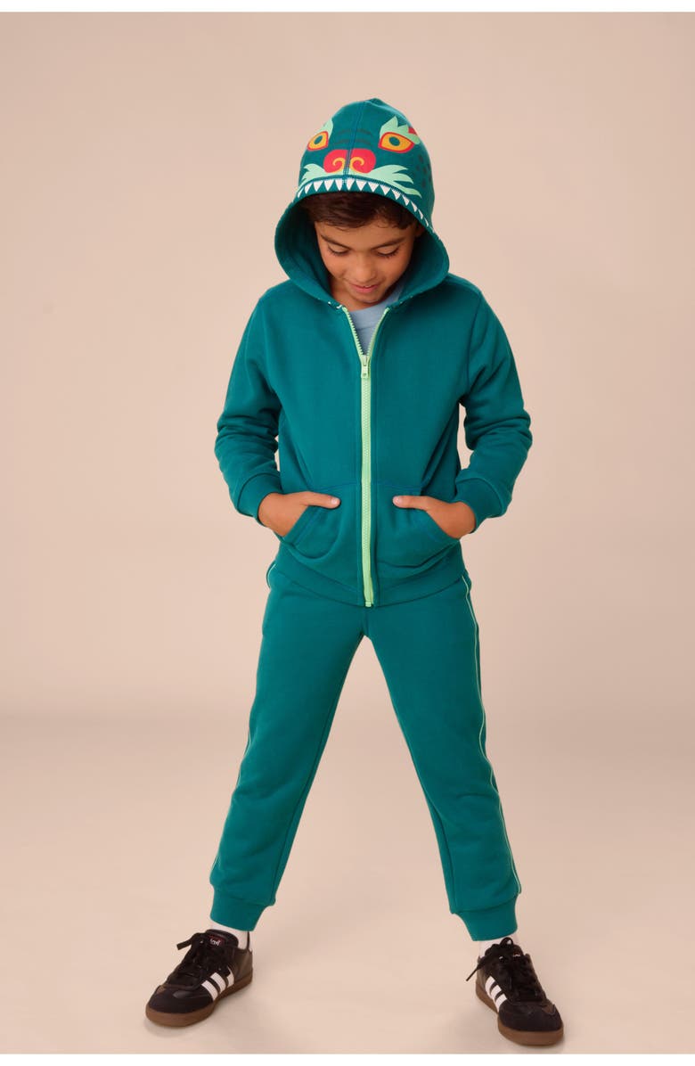 Tea Collection Dragon Head Hoodie, Alternate, color, 