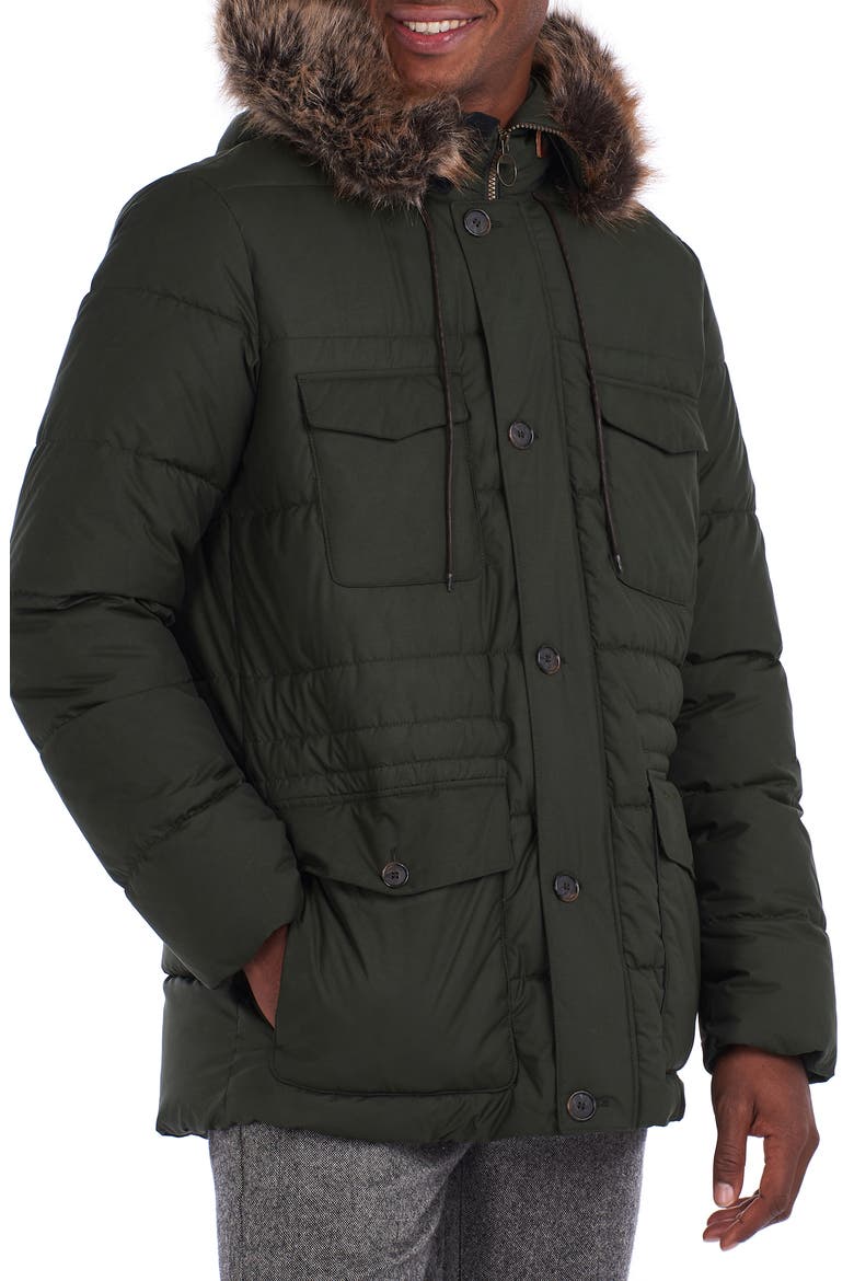 Sage Quilted Parka, Main, color, SAGE