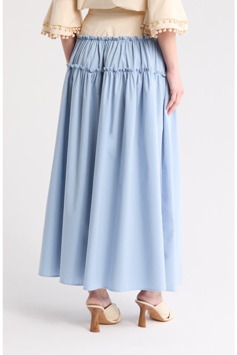 Angel Maxi Skirt, Alternate, color, TAPIOCA/ CASHMERE BLUE