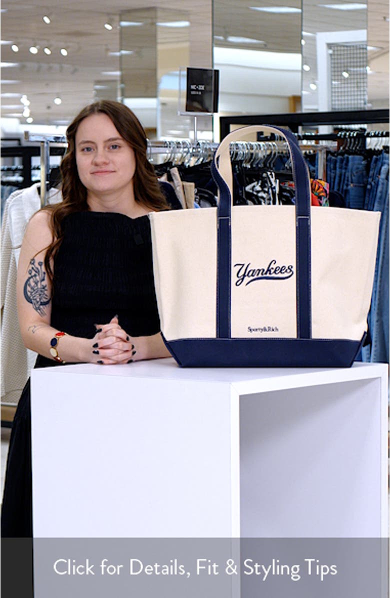 New York Yankees Curve Tote Bag, sales video thumbnail