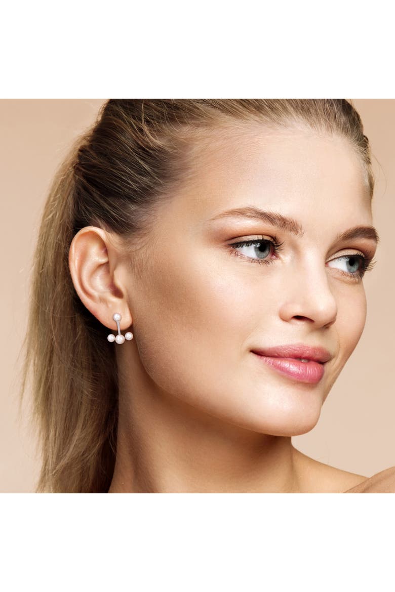 Cultured Pearl Drop Earrings 14k, Alternate, color, Cultured Pearl