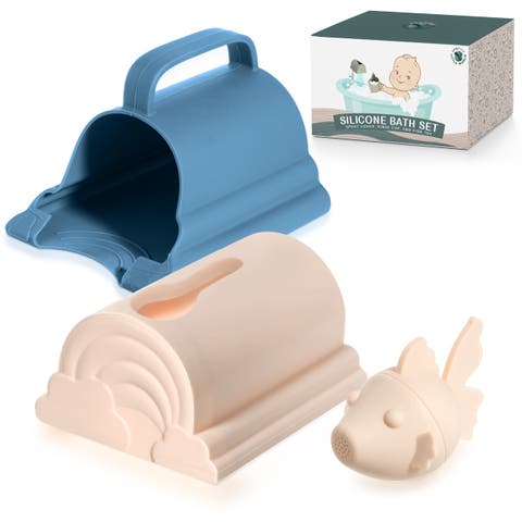 Bath Spout Cover & Baby Bath Rinse Cup Set