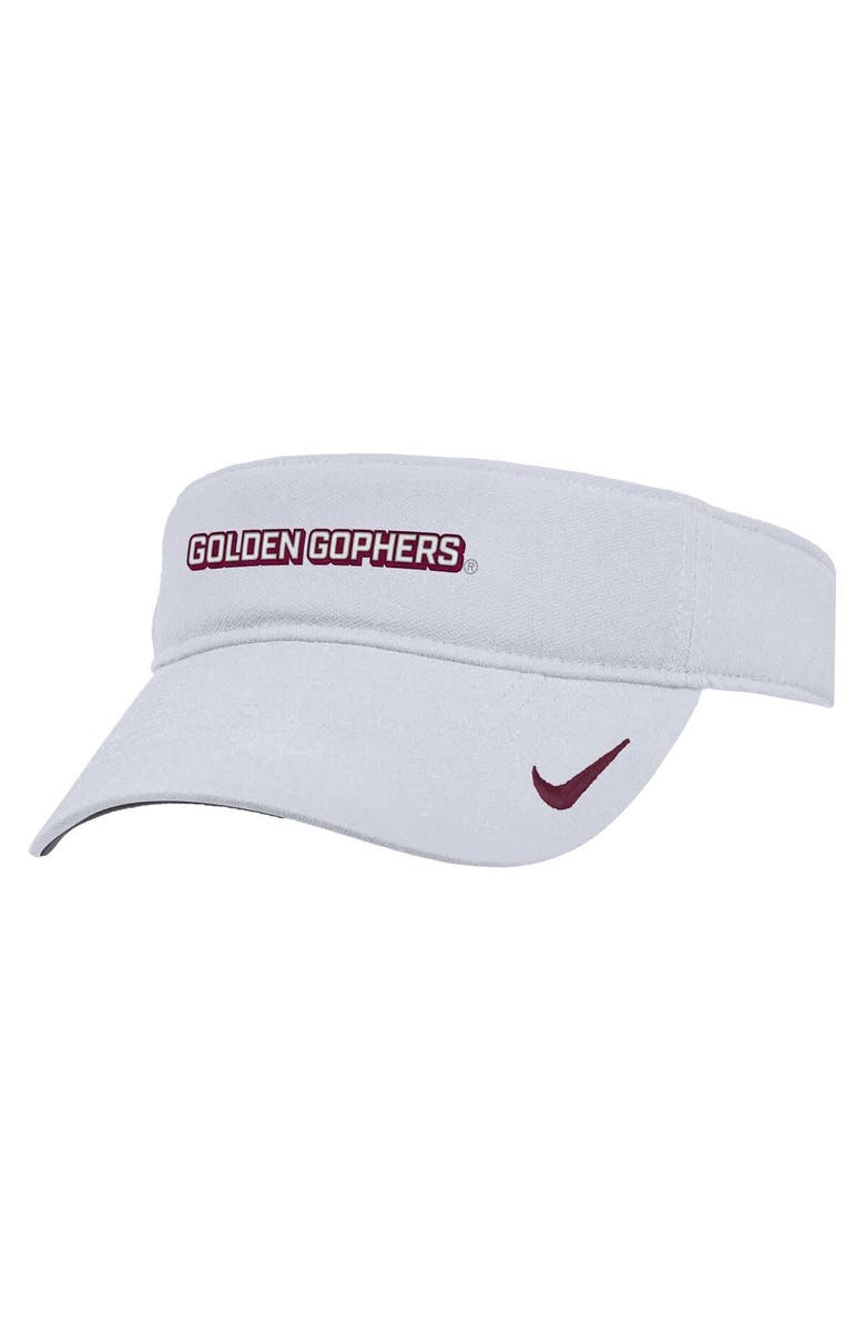 Nike Men's Nike White Minnesota Golden Gophers 2025 On-Field Ace Performance Adjustable Visor, Main, color, White